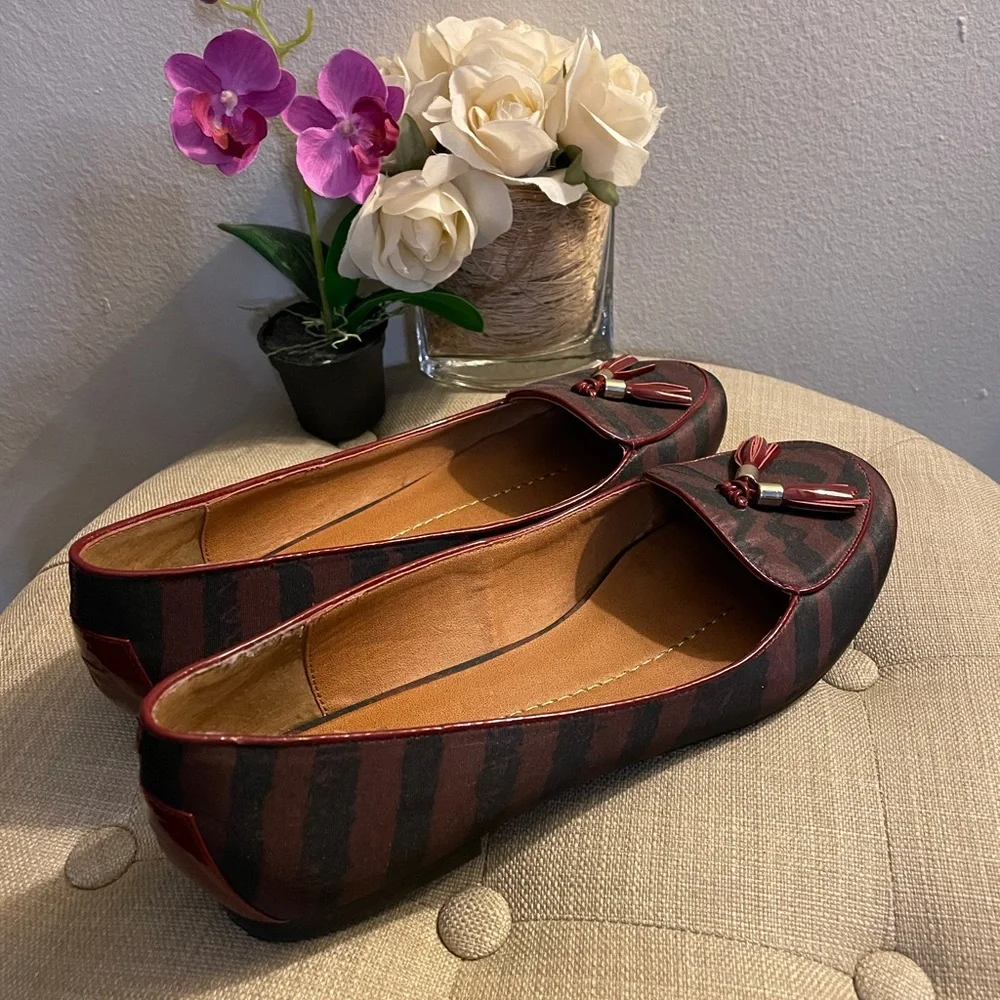 Dolce Vita Striped Loafers - Size 8.5 - Picture 6 of 13